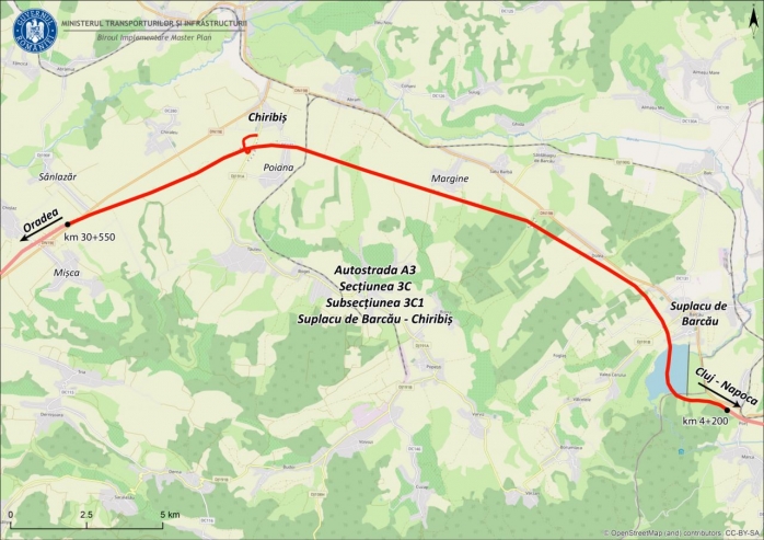 O firmă românească va construi lotul Suplacu de Barcău - Chiribiș al A3